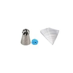 Icing Piping Nozzle For Decorating Cakes Cupcakes (PIPING BAGE 5PCS)