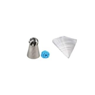 Icing Piping Nozzle For Decorating Cakes Cupcakes (PIPING BAGE 5PCS)