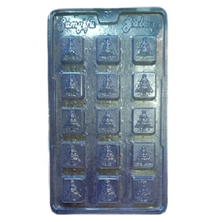 PVC Christmass Tree Chocolate Mould (Pack Of 1)