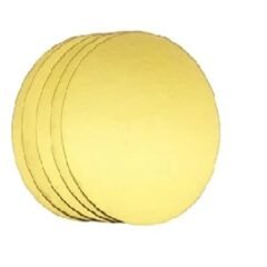 7*7 Cake Base Golden Round Shape (Set of 5) For 250gm Cake