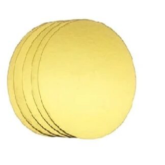 7*7 Cake Base Golden Round Shape (Set of 5) For 250gm Cake