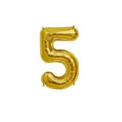 Five number Foil ballon for birthday decoration