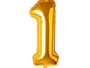 foil balloon number 1 decoration