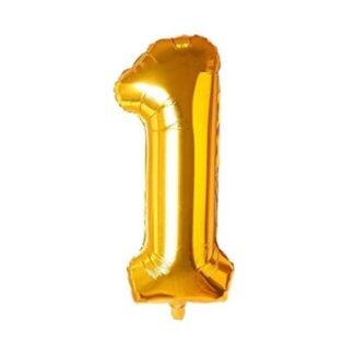 foil balloon number 1 decoration