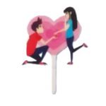 heart topper engagement