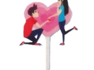 heart topper engagement