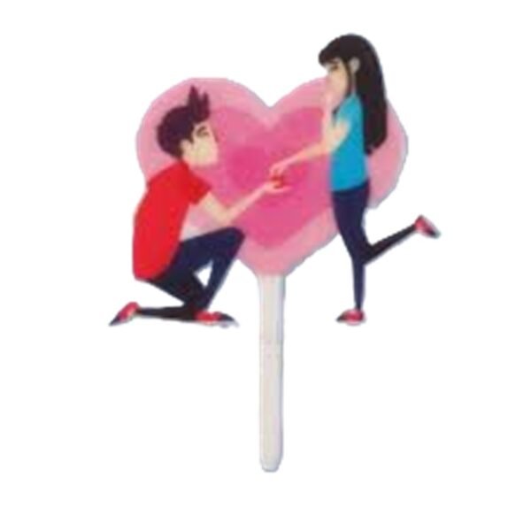 heart topper engagement