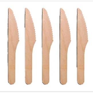 Wood Knife Disposable Wooden Knife (SET OF 25 )